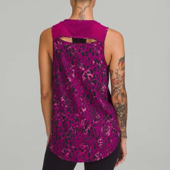 Lululemon Sculpt Tank Top in Cheetah Camo Magenta Purple Multi/Magenta Purple 4 - Picture 2 of 10